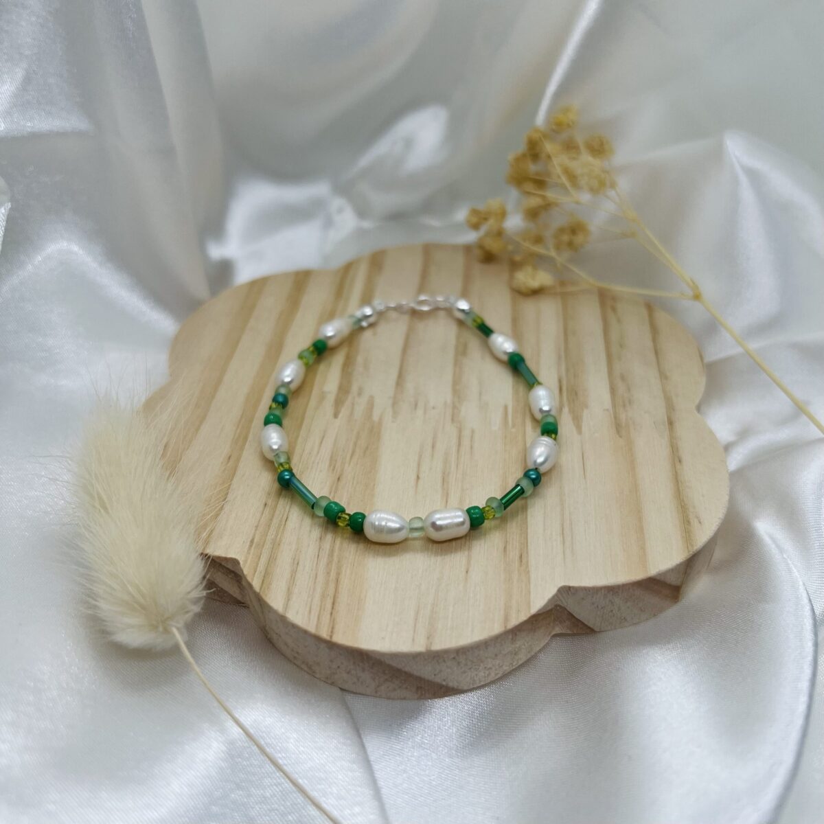 Perlenarmband - Green Bliss – Bild 3